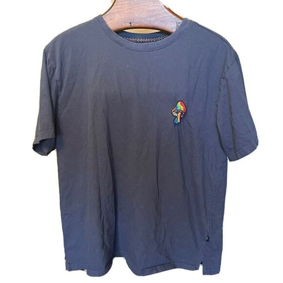 Various Artists Men’s Rainbow Magic Mushroom Embroidered Tee Size XL - Picture 1 of 6